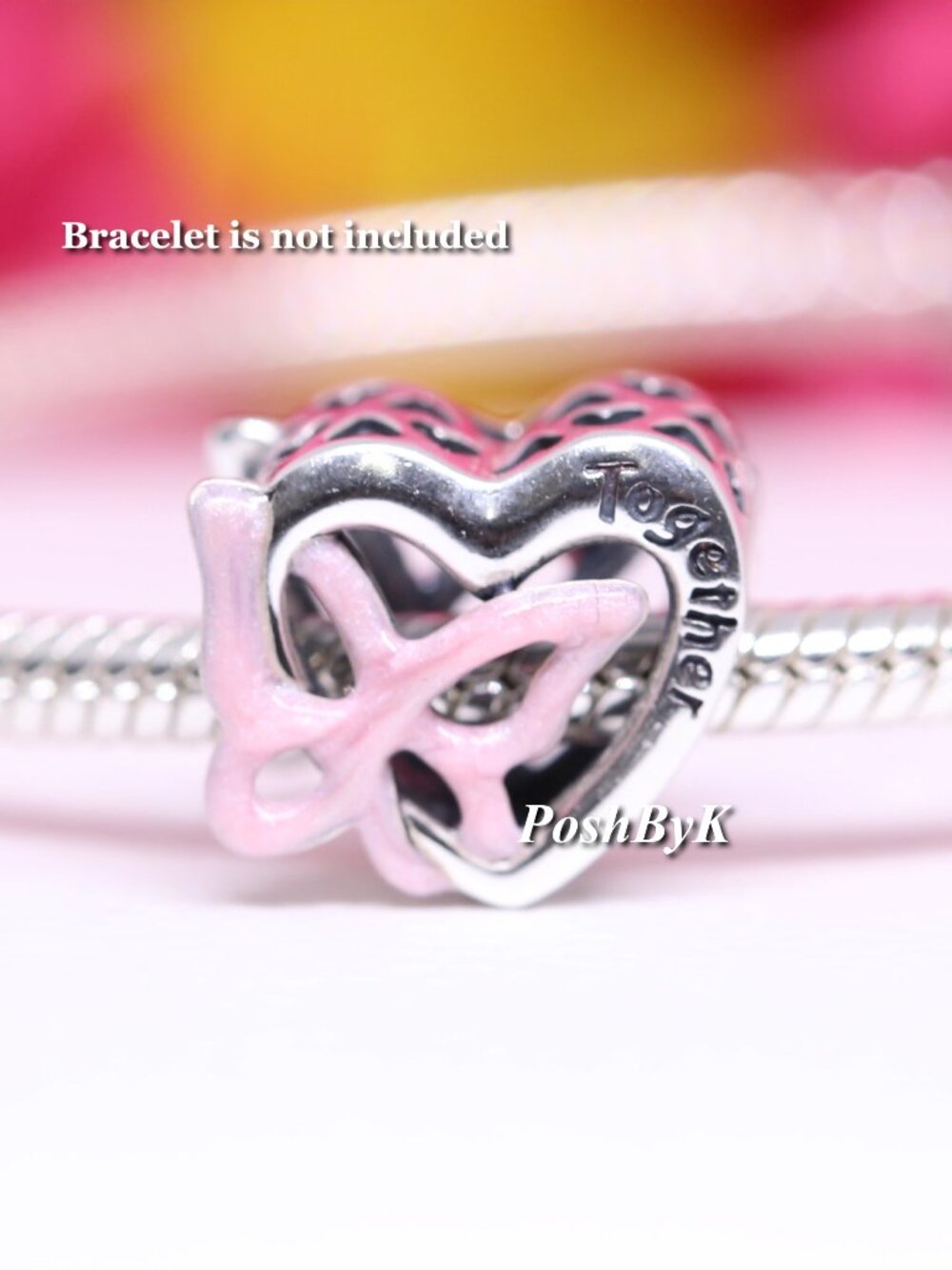 Pandora Charm – Entwined Heart & Butterfly Sterling Silver ALE S925 794475C01
